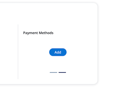 Add payment method button