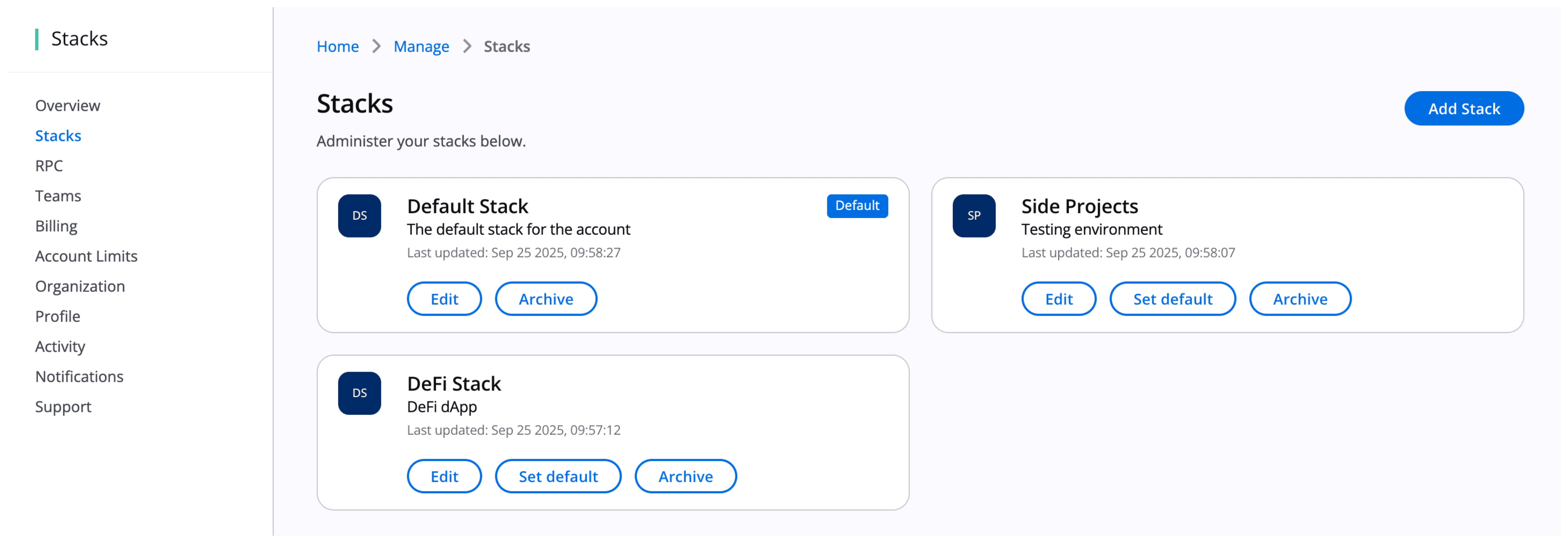 Organize your infrastructure with Stacks